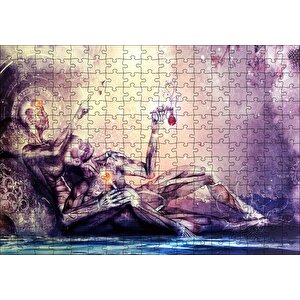 Anatomi Fantezi Sanat Görseli Puzzle Yapboz Mdf Ahşap 255 Parça