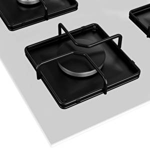 Arçelik Ocd K 651 Eb Gazlı Cam Tablalı Ocak Beyaz