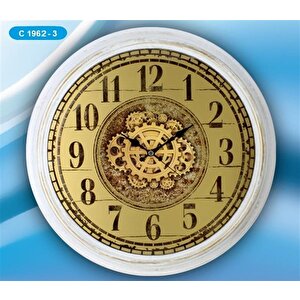 Galaxy C-1962-3 Premium Cam Baskılı Salon Tipi Dekoratif Duvar Saati