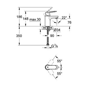 Eurosmart Cosmo Lavabo Bataryası 32824000