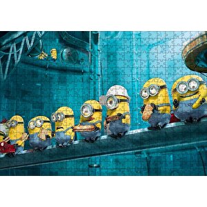 Minyonlar Animasyon Filmi Puzzle Yapboz Mdf Ahşap 500 Parça