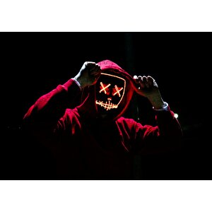 Dark Mask Görseli Puzzle Yapboz Mdf Ahşap 255 Parça