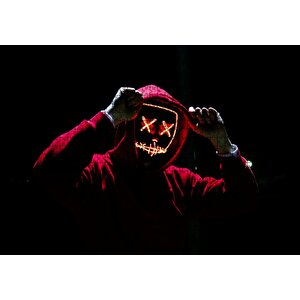 Dark Mask Görseli Puzzle Yapboz Mdf Ahşap 1000 Parça
