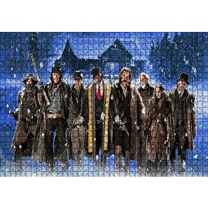 Nefret Sekizlisi Tüm Kahramanlar Puzzle Yapboz Mdf Ahşap 1000 Parça