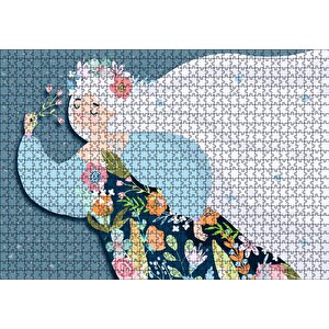 Uluslararası Kadınlar Günü Görseli Çizim Puzzle Yapboz Mdf Ahşap 1000 Parça