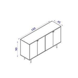 Sarissa Konsol / Konsol / Çok Amaçlı Dolap 160 Cm