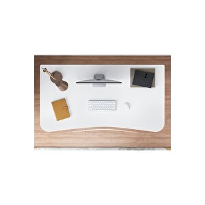 Max Calışma Masası / Bilgisayar Masası / Ders Çalışma Masası  (90 Cm) Beyaz