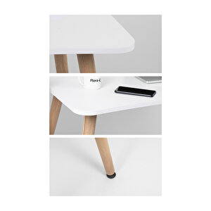 Max Calışma Masası / Bilgisayar Masası / Ders Çalışma Masası  (90 Cm) Beyaz
