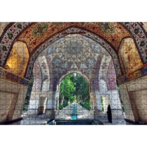 İran'da Bir Yapıda Tavan Süslemeleri Puzzle Yapboz Mdf Ahşap 500 Parça