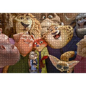 2016 Zootopia Disney Filmleri Puzzle Yapboz Mdf Ahşap 1000 Parça