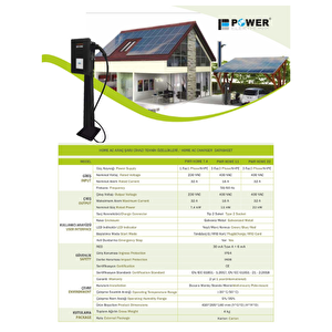 Power Elektronik 22kwe Pwr Home Evs - Elektrikli Araç Şarj Istasyonu Wallbox