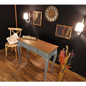 Wooding 120 Cm Çekmeceli Masif Gri Naturel Dresuar