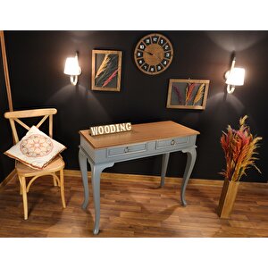 Wooding 120 Cm Çekmeceli Masif Gri Naturel Dresuar