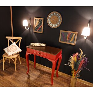 Wooding 80 Cm Çekmeceli Masif Kırmızı Ceviz Dresuar