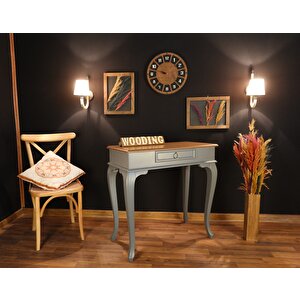 Wooding 80 Cm Çekmeceli Masif Gri Naturel Dresuar