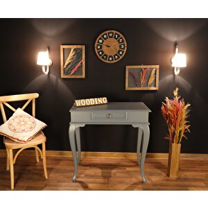 Wooding 80 Cm Çekmeceli Masif Lake Gri Dresuar