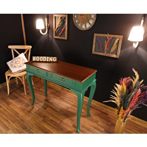 Wooding 120 Cm Çekmeceli Masif Yeşil Ceviz Dresuar
