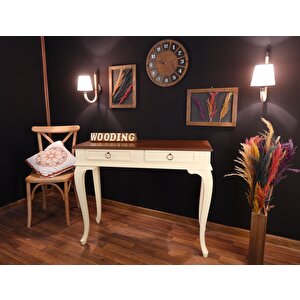 Wooding 100 Cm Çekmeceli Masif Krem Ceviz Dresuar