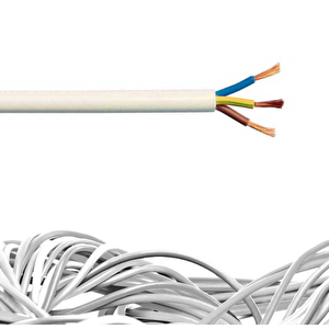 3 Metre 3x1,5 Ttr  H05vv-f Beyaz Öznur Kablo