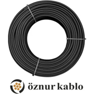 3 Metre Öznur 6 Mm Solar Kablo H1z2z2-k Siyah Fotovoltai̇k