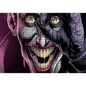 Joker Şakacı Gülüşü Görseli Puzzle Yapboz Mdf Ahşap 1000 Parça
