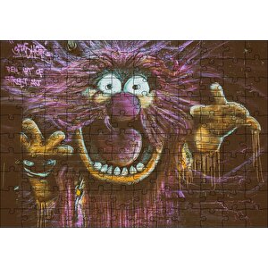Susam Sokağı Kırpık Duvar Boyama Puzzle Yapboz Mdf Ahşap 120 Parça