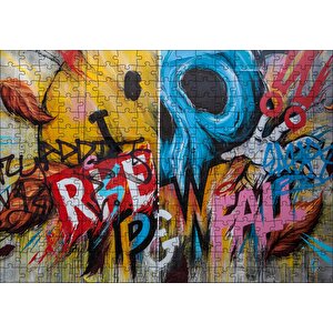Rise And Fall Duvar Boyama Puzzle Yapboz Mdf Ahşap 255 Parça