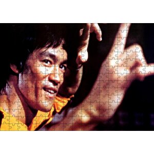 Bruce Lee Kungfu Dövüş Sanatı Puzzle Yapboz Mdf Ahşap 255 Parça