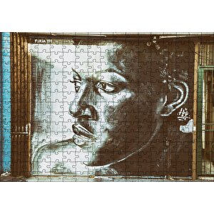 Siyahi Kadın Temalı Duvar Boyama Puzzle Yapboz Mdf Ahşap 255 Parça