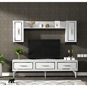 Vanessa Tv Üni̇tesi̇ Takimi Beyaz-gümüş
