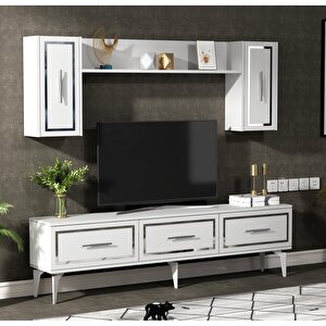 Vanessa Tv Üni̇tesi̇ Takimi Beyaz-gümüş