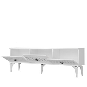 Mi̇das Tv Stand (alt Modül) Beyaz-gümüş