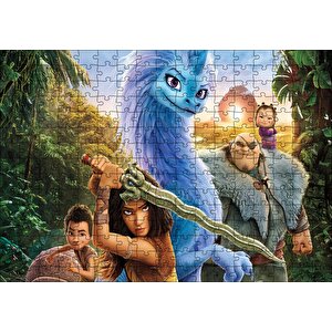 Raya Ve Son Ejderha Savunmada Görseli Puzzle Yapboz Mdf Ahşap 255 Parça