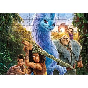 Raya Ve Son Ejderha Savunmada Görseli Puzzle Yapboz Mdf Ahşap 120 Parça