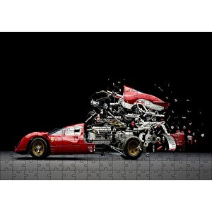 Makine Mühendisliği Tasarımı Görseli Puzzle Yapboz Mdf Ahşap 255 Parça