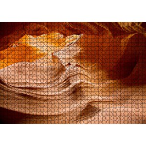 Antilop Kanyonu Kızıl Kumlar Ve Kayalar Puzzle Yapboz Mdf Ahşap 1000 Parça