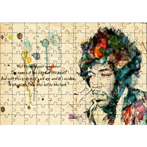 Bob Marley Suluboya Modifiye Puzzle Yapboz Mdf Ahşap 120 Parça