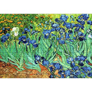 Vincent Van Gogh İrislerim Resim Puzzle Yapboz Mdf Ahşap 255 Parça