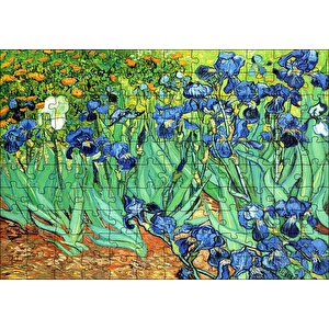 Cakapuzzle  Vincent Van Gogh İrislerim Resim Puzzle Yapboz Mdf Ahşap