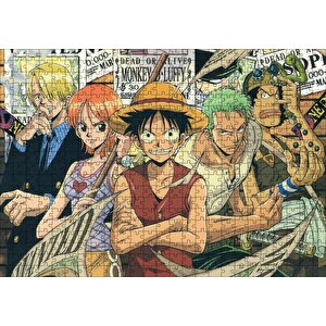 Monkey D Luffy Anime Karakterler Puzzle Yapboz Mdf Ahşap 500 Parça