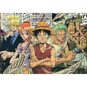 Monkey D Luffy Anime Karakterler Puzzle Yapboz Mdf Ahşap 120 Parça
