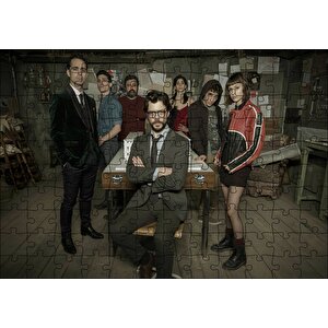 Cakapuzzle La Casa De Papel Başlangıç Kadrosu Puzzle Yapboz Mdf Ahşap