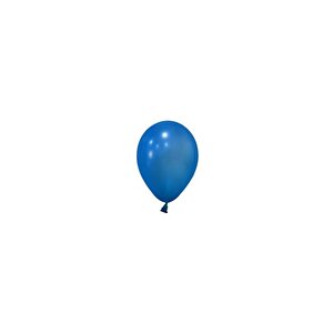 Yuvarlak Metalik Balon Mavi 5"inc 12 Cm 10'lu