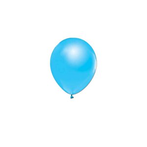Açık Mavi Metalik Balon 10'lu 12"