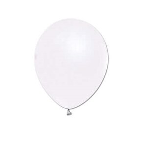 Beyaz Metalik Balon 10'lu 12"