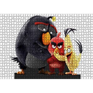 Angry Birds Karekterler Görseli Puzzle Yapboz Mdf Ahşap 1000 Parça