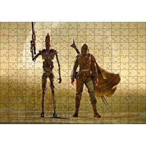 Mandalorian Ig-11 Star Wars Karakterleri Puzzle Yapboz Mdf Ahşap 255 Parça