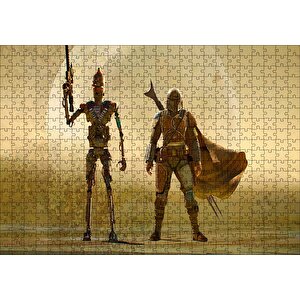 Mandalorian Ig-11 Star Wars Karakterleri Puzzle Yapboz Mdf Ahşap 500 Parça