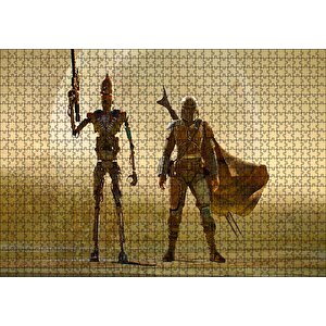 Mandalorian Ig-11 Star Wars Karakterleri Puzzle Yapboz Mdf Ahşap 1000 Parça