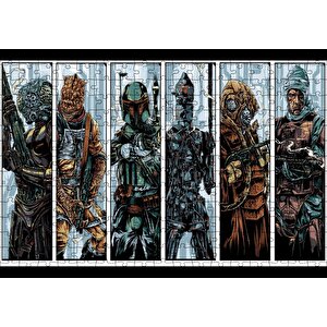 Yıldız Savaşları Ödül Avcısı Puzzle Yapboz Mdf Ahşap 255 Parça